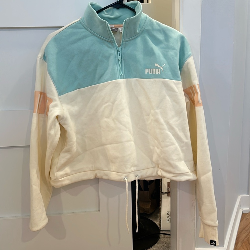 Puma crop half zip